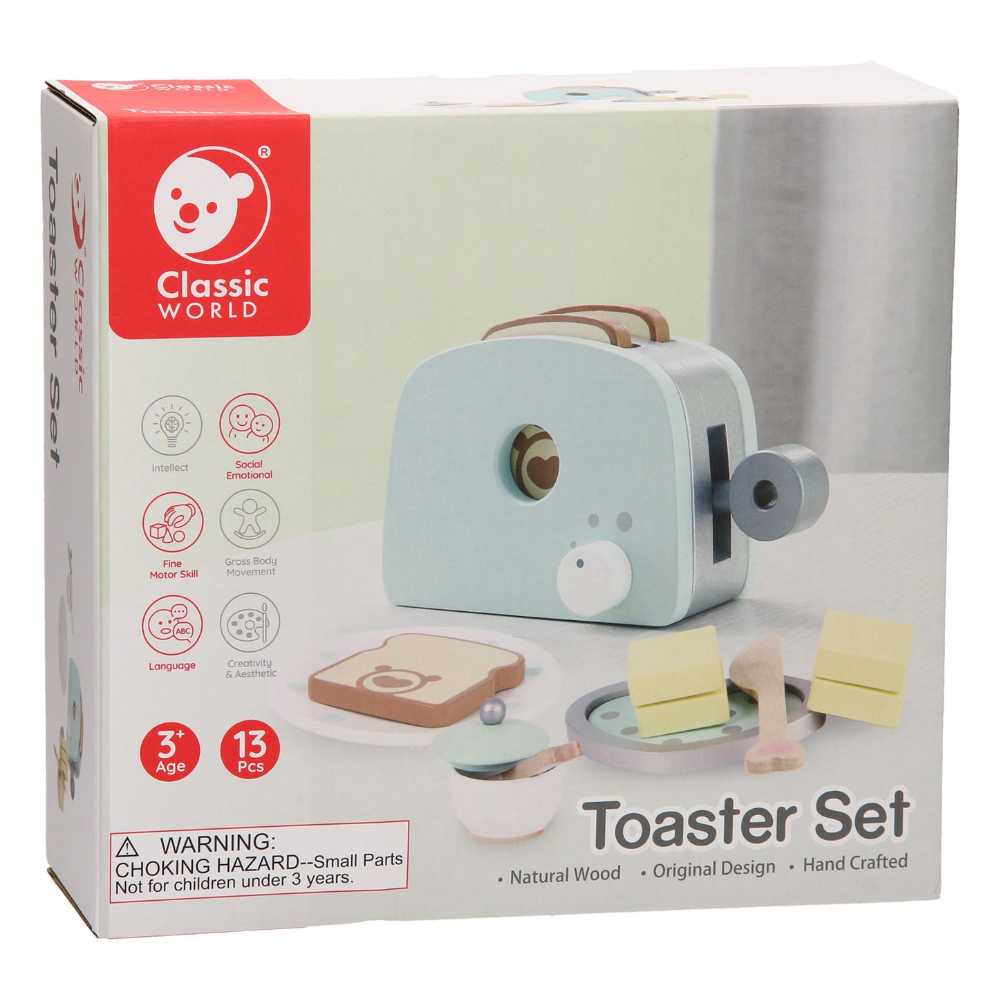 Classic world houten broodrooster, 13dlg.