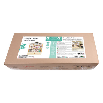 Classic world happy villa houten poppenhuis, 28dlg.