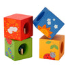 Classic world houten ontdekkingsblokken, 4st.