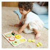 Classic world houten breuken puzzel educatief speelgoed 22-delig.