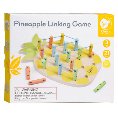 Classic world houten ananas verbindingsspel, 21dlg.
