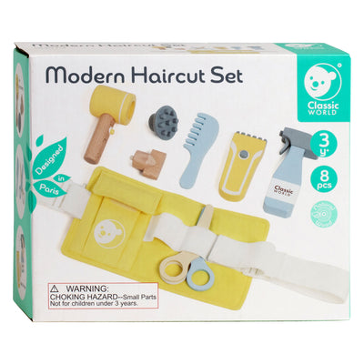 Classic World World Houten Speel Kapperset Modern, 8dlg.