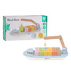 Classic world houten blokkenboot met kraan, 13dlg.