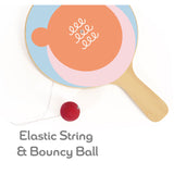 Classic world houten racket met bal aan koord - afbeelding 5