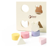 Lobbes speelgoed bv classic world wooden shape sorter for children 10 pcs. - uni - afbeelding 4