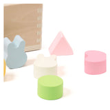 Lobbes speelgoed bv classic world wooden shape sorter for children 10 pcs. - uni - afbeelding 5