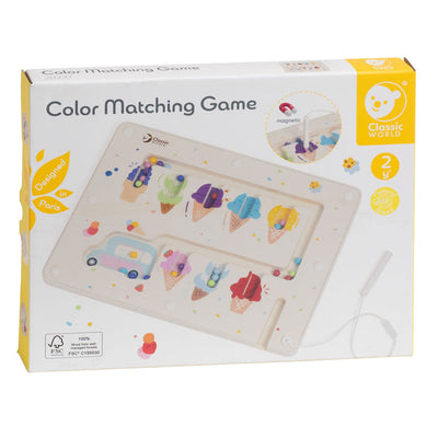 Classic world houten kleuren match spel ijsjes magnetisch