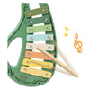 Classic world houten muziekinstrumenten set vintage 5-delig speelgoed.