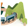 Classic world houten treinbaan speelset, 40dlg.