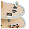 Classic world houten speelgoed garage duurzaam met accessoires 19-delig.