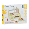 Classic world houten speelgoed pizzaoven speelset met accessoires.