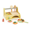 Classic world houten speelgoed pizzaoven speelset met accessoires.