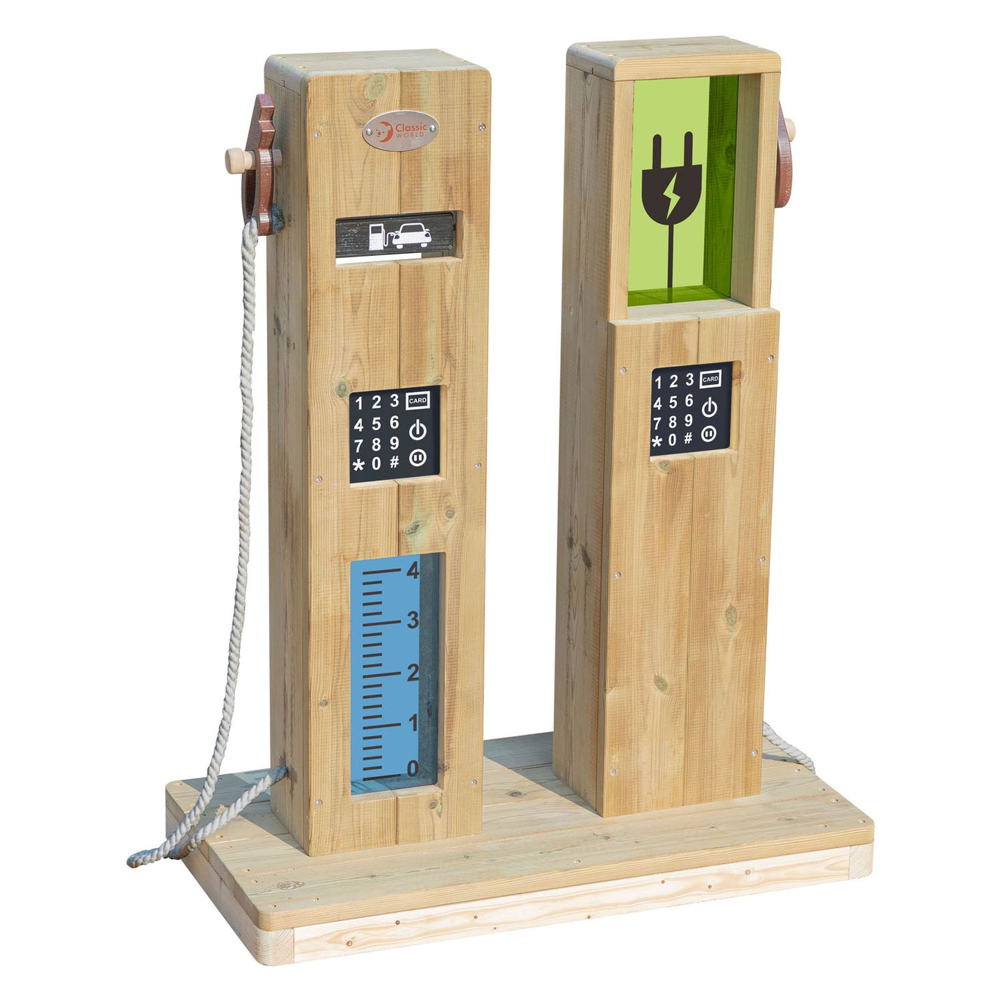 Lobbes speelgoed bv classic world houten outdoor speel tankstation