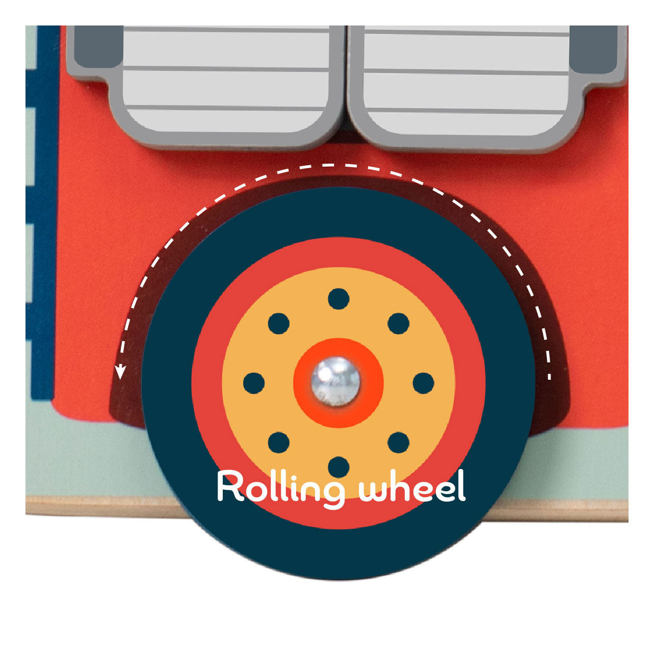 Classic world houten speelbord brandweer - interactief speelgoedbord.