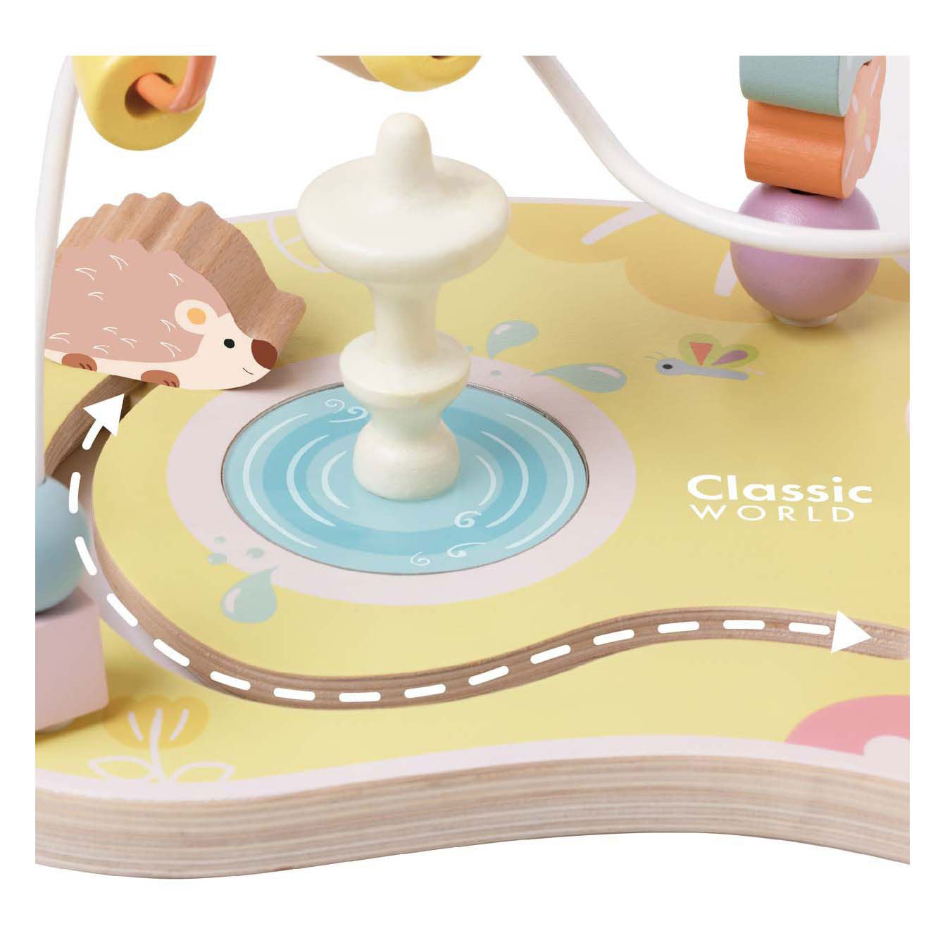 Classic world houten motoriekspiraal tuin educatief speelgoed.