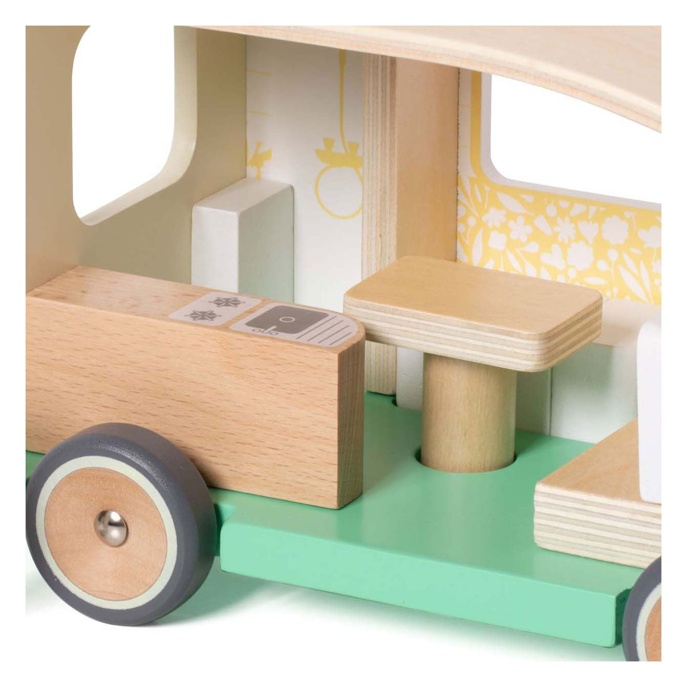 Classic world houten camper met accesoires - 9dlg.