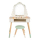 Classic world houten kaptafel met krukje - inclusief accessoires