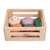 Classic world houten krat met groenten