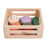 Classic world houten krat met groenten - afbeelding 1