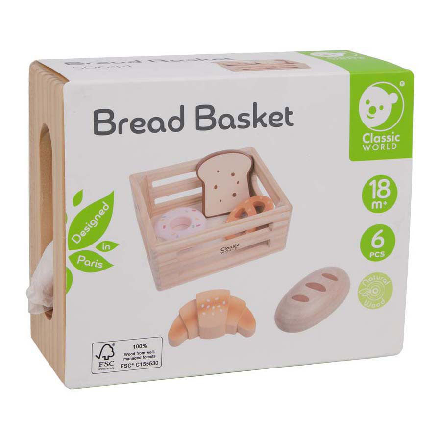 Classic world houten krat met brood