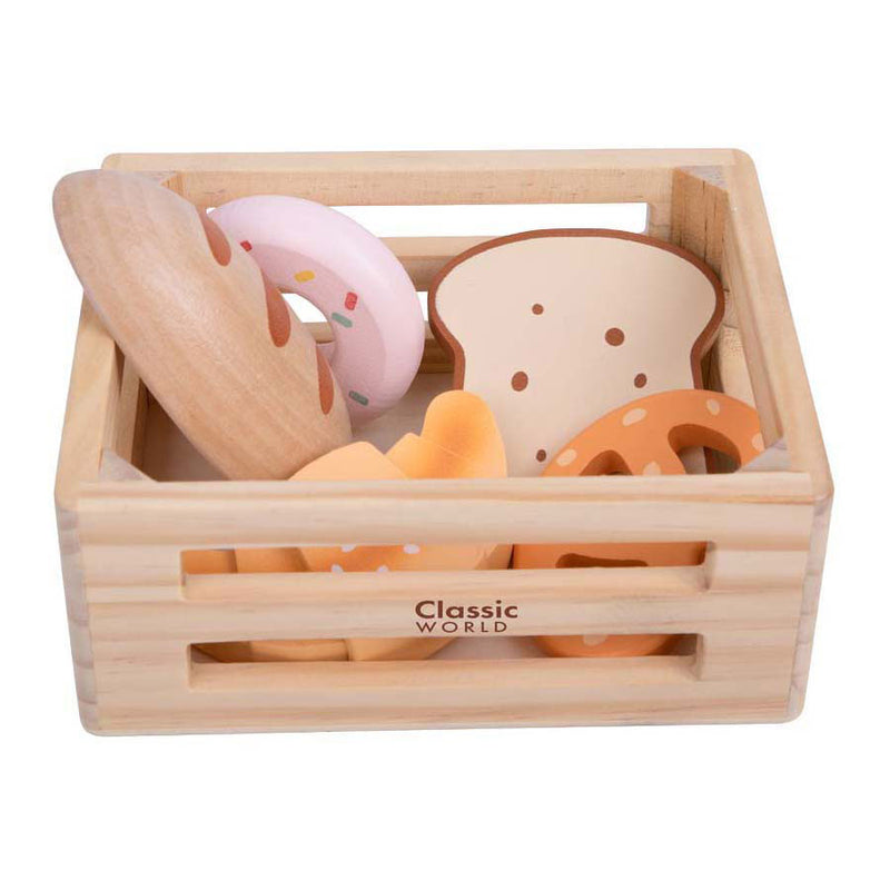 Classic world houten krat met brood