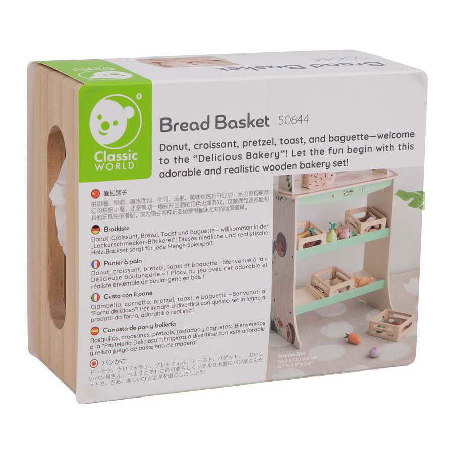 Classic world houten krat met brood