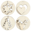 Creativ company houten kersthangers 2in1, 8st.