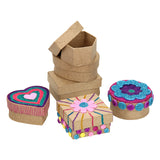 Creativ company opbergdoosjes papier-maché klein, 6st. - afbeelding 2