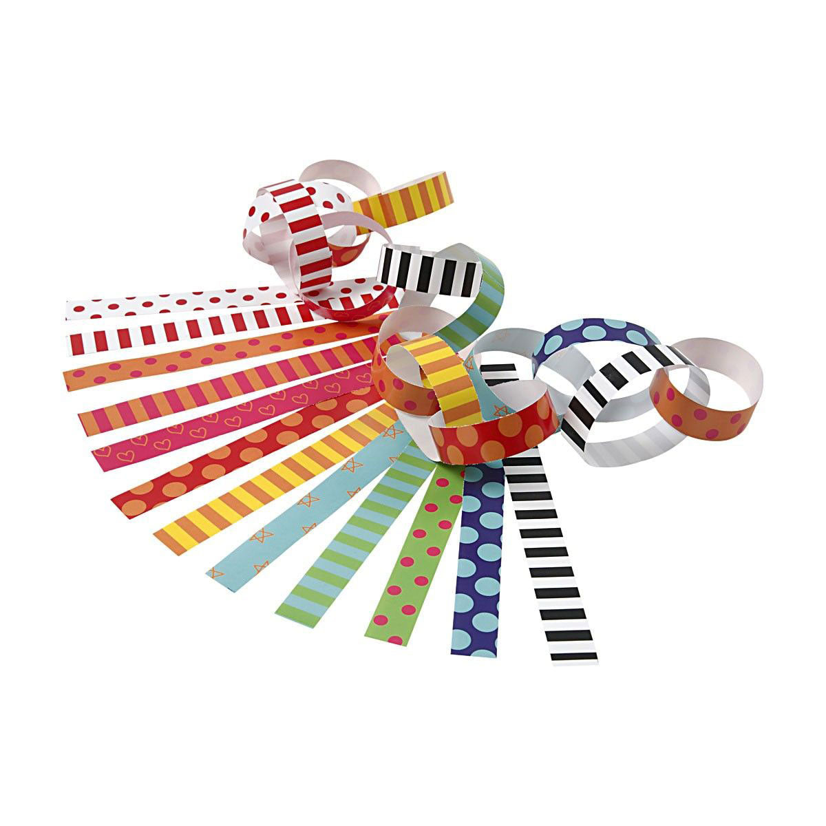 Creativ company slinger stroken, bedrukt, l: 16 cm, b: 15 mm, 2400 stuk 1 doos