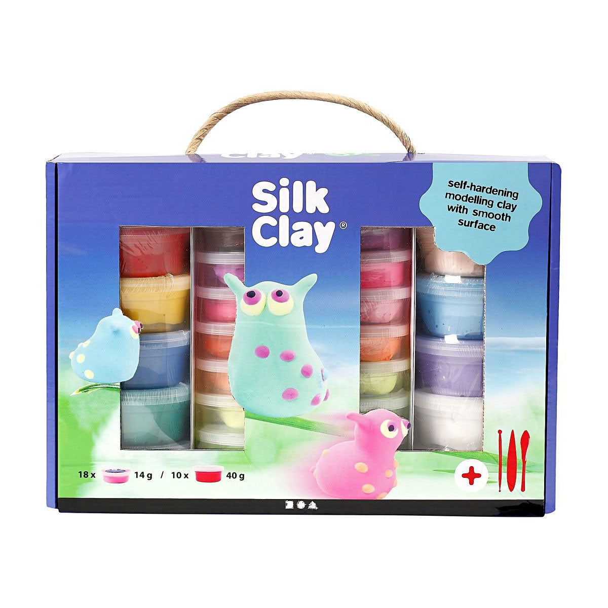 Silk Clay - Silk Clay - kleiset 18 x 14 gram 10 x 40 gram 31-delig