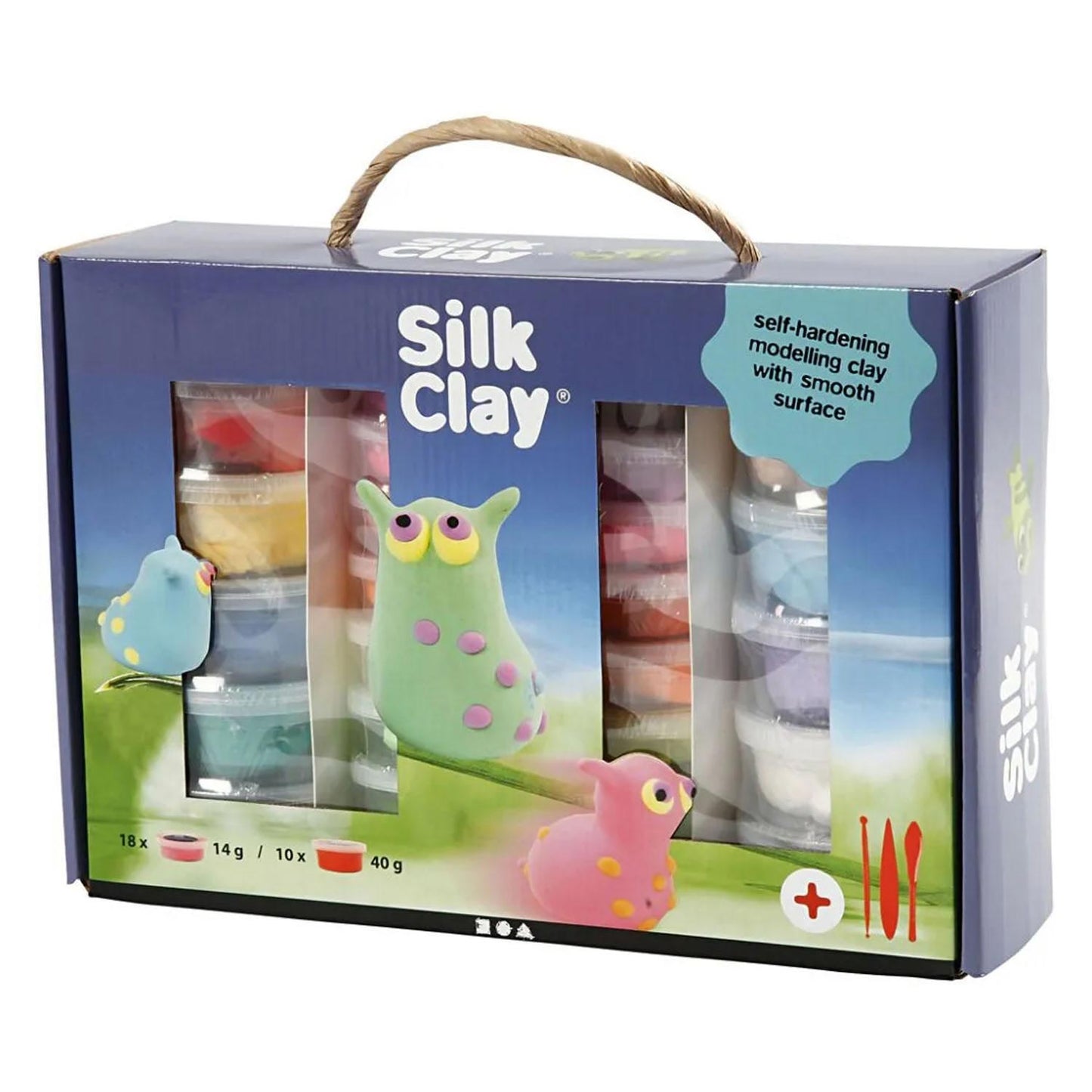 Silk Clay - Silk Clay - kleiset 18 x 14 gram 10 x 40 gram 31-delig