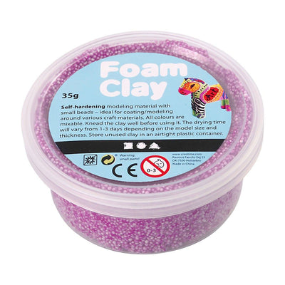 Foam clay - neon paars, 35gr.