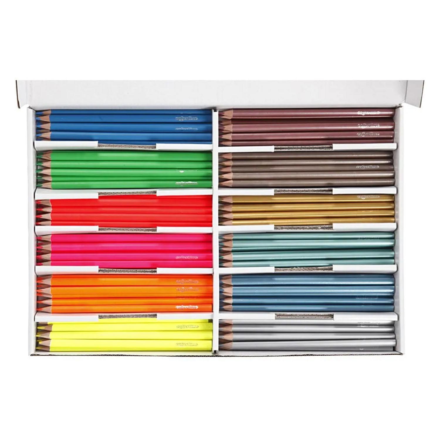 Creativ company https: www.cchobby.nl colortime-kleurpotloden-l-17-45-cm-vulling-3-mm-metallic-kleuren-neon-kleuren-144-stuk-1-doos