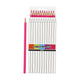 Creativ company driehoekige kleurpotloden - roze, 12st.