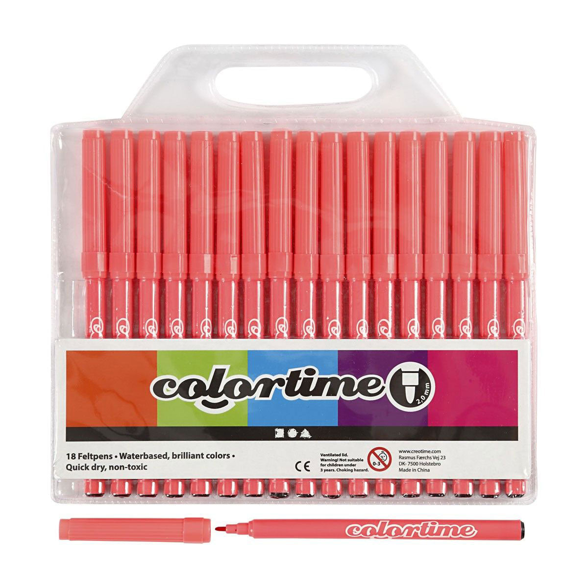 Creativ company roze stiften, 18st.