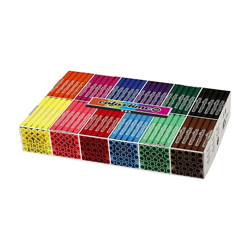 Creativ company grootverpakking met 12x24 gekleurde jumbo stiften