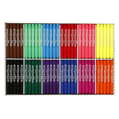 Colortime grootverpakking met 12x24 gekleurde jumbo stiften