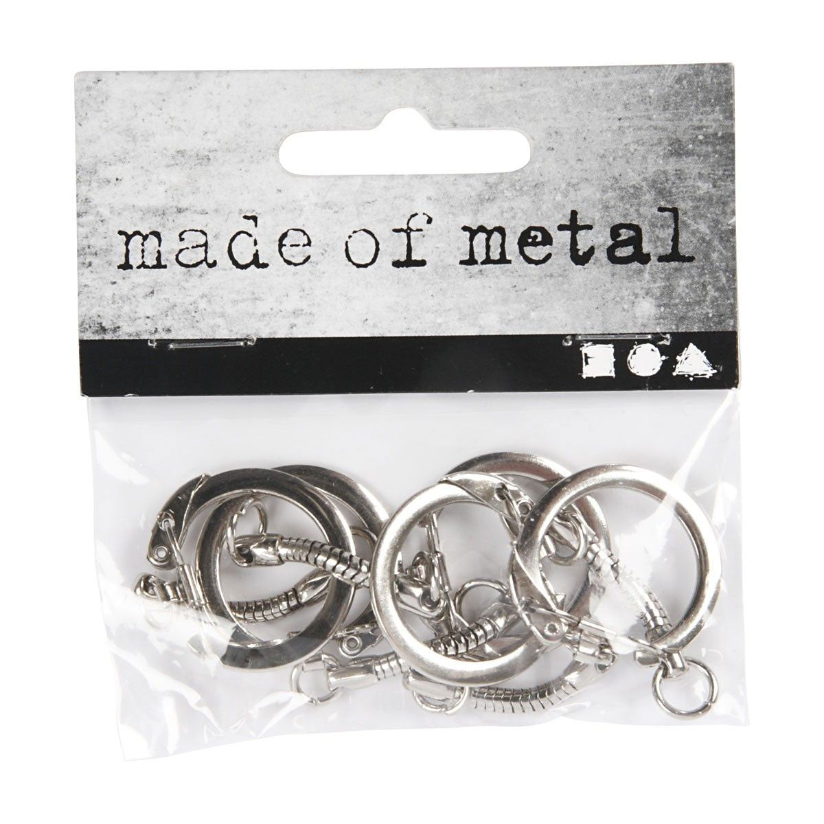 Creativ company sleutelhanger met sluiting, 5st.