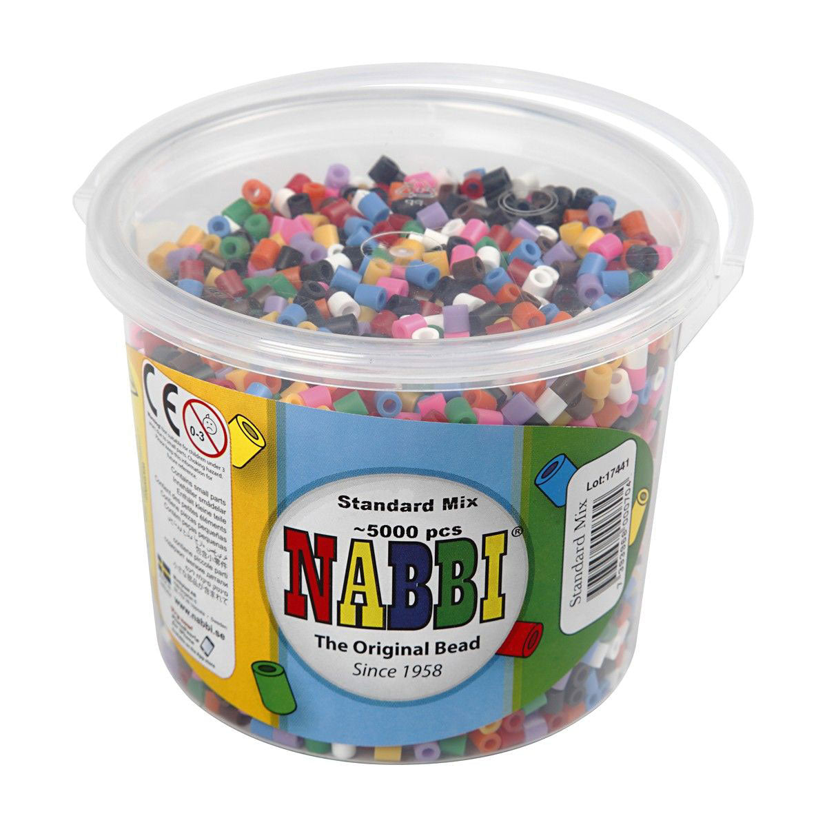 Creativ company https: www.cchobby.nl strijkkralen-afm-5x5-mm-gatgrootte-2-5-mm-medium-standaardkleuren-5000-stuk-1-emmer