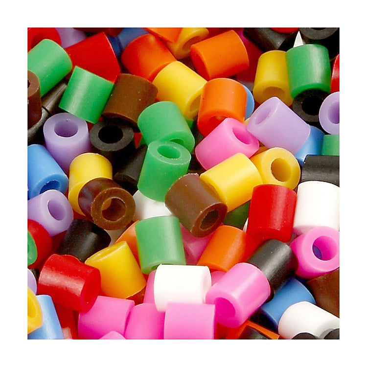 Creativ company https: www.cchobby.nl strijkkralen-afm-5x5-mm-gatgrootte-2-5-mm-medium-standaardkleuren-1100-stuk-1-doos