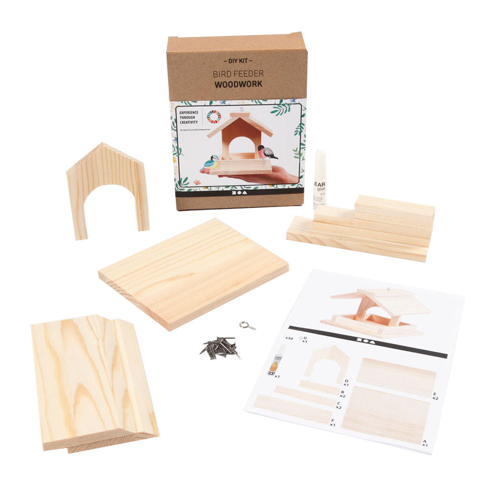 Creativ company houten vogelvoederhuis