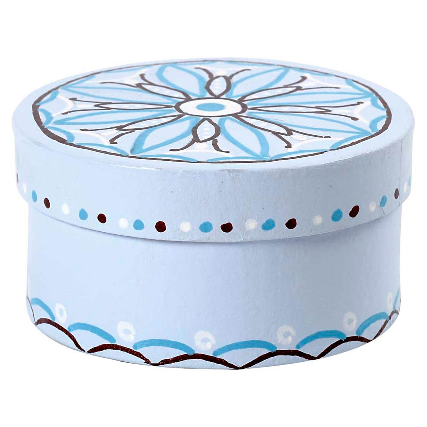 Creativ company ronde doosjes papier-maché, 3st.