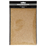 Creativ company opstrijkfolie glitter goud, a5 - afbeelding 2