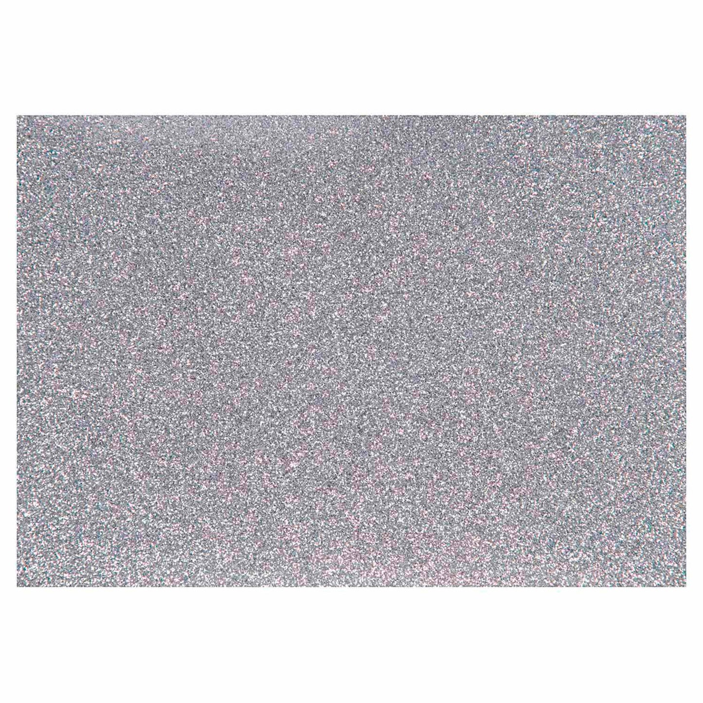 Creativ company opstrijkfolie glitter zilver, a5