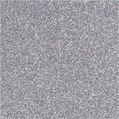 Opstrijkfolie Glitter Zilver, A5