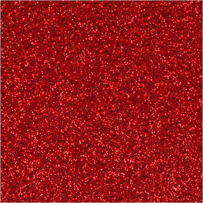 Opstrijkfolie Glitter Rood, A5