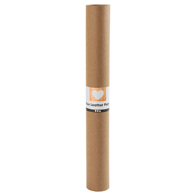 Creativ company faux leather papier donkerbruin, 1mtr.