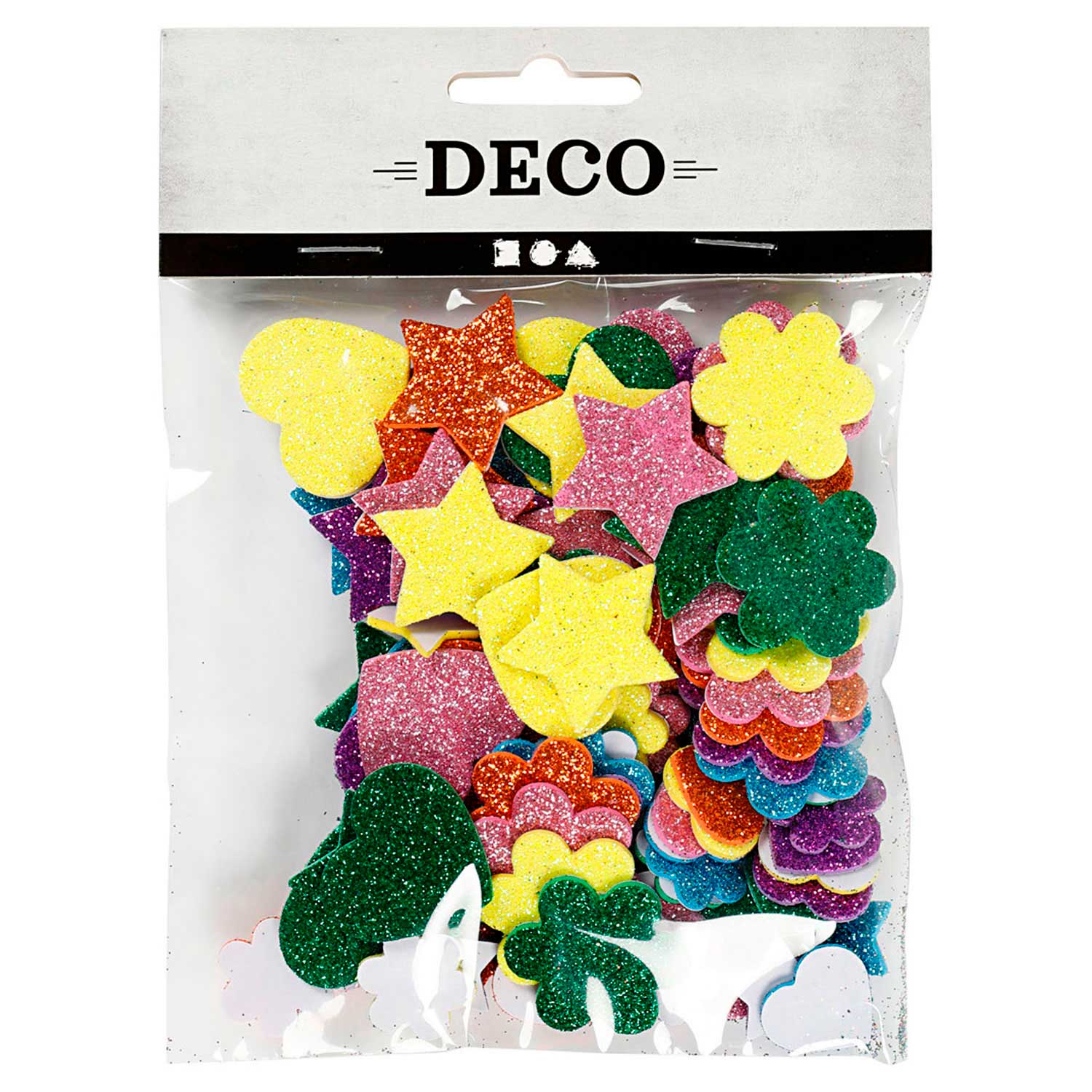 Creativ company foamvormen glitter, 100st.