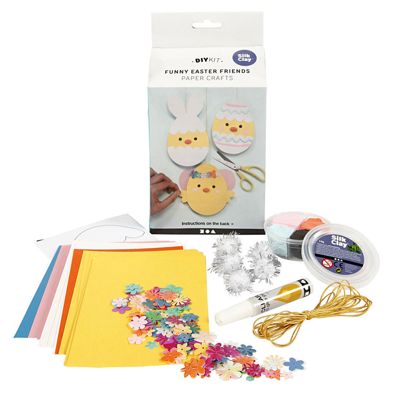 Creativ Company Mini hobbyset decoraties van papier karton met decoratie 1 set