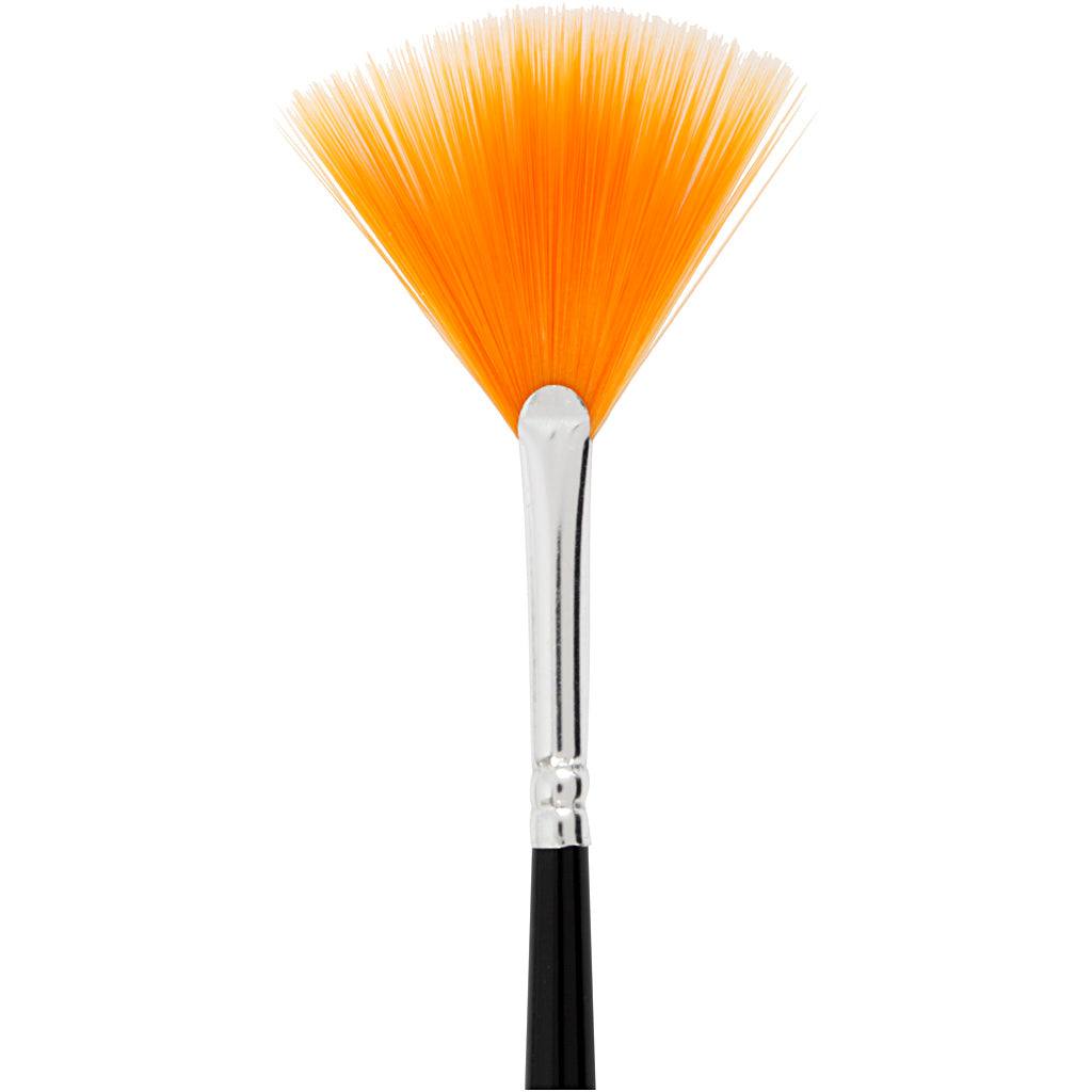 Creativ company gold line waaierpenselen, afm 4+8, l: 29-30 cm, b: 2-3 mm, waaier, 2 stuk 1 doos